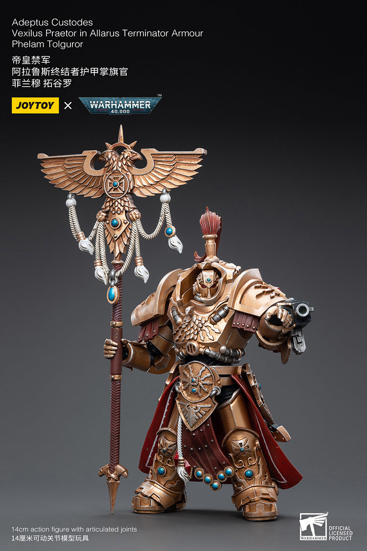 Adeptus Custodes Vexilus Praetor in Allarus Terminator Armour Phelam Tolguror