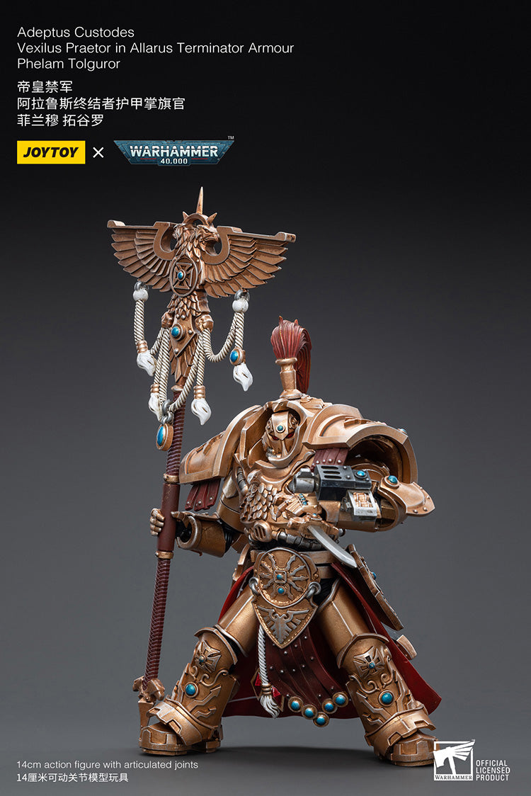 Adeptus Custodes Vexilus Praetor in Allarus Terminator Armour Phelam Tolguror