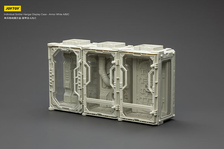 Individual Soldier Hangar Display Case - Armor White