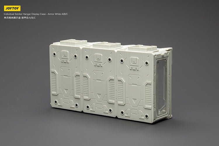 Individual Soldier Hangar Display Case - Armor White
