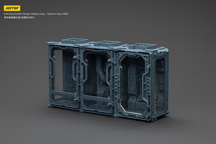 Individual Soldier Hangar Display Case - Titanium Grey