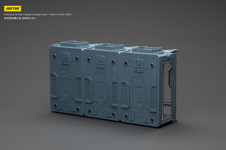 Individual Soldier Hangar Display Case - Titanium Grey