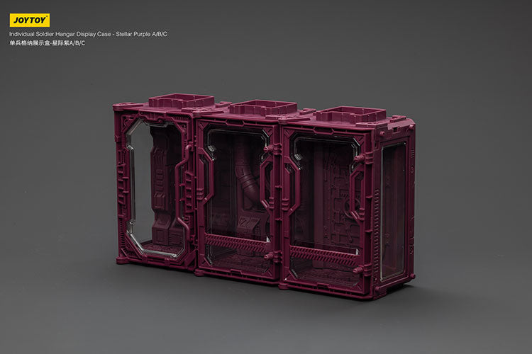 Individual Soldier Hangar Display Case - Stellar Purple