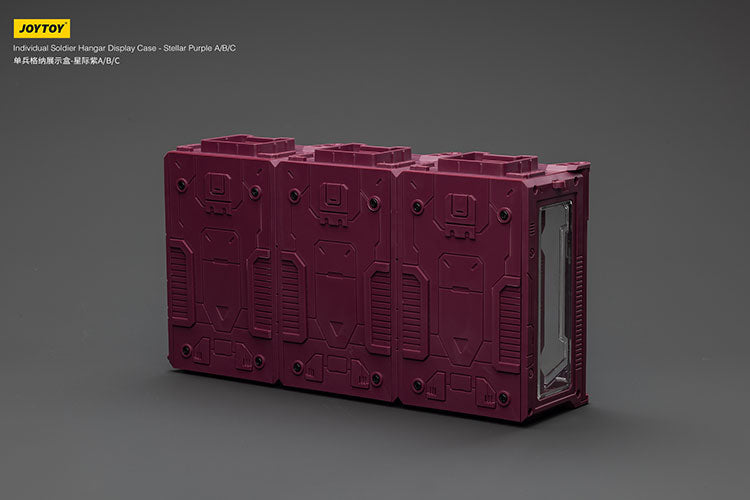 Individual Soldier Hangar Display Case - Stellar Purple