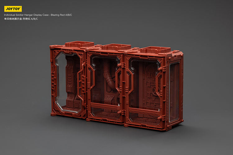Individual Soldier Hangar Display Case - Blazing Red