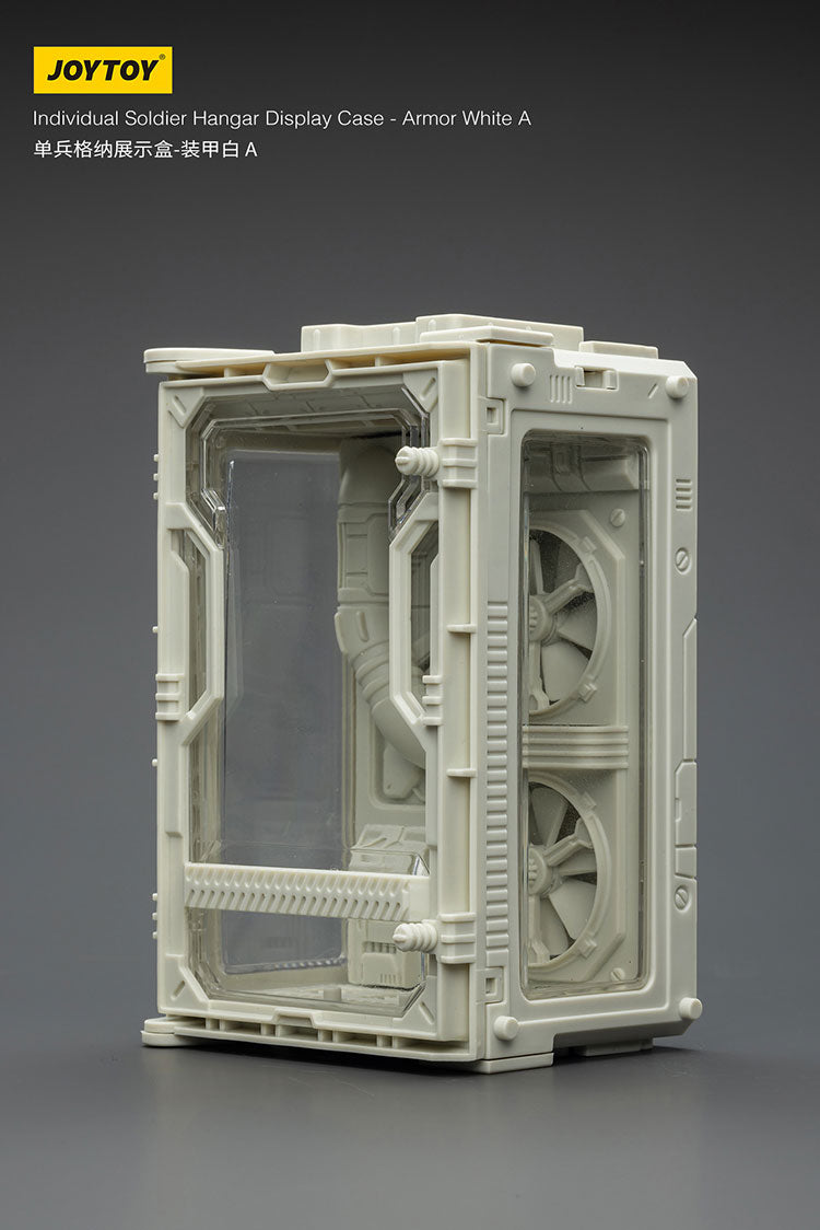Individual Soldier Hangar Display Case - Armor White
