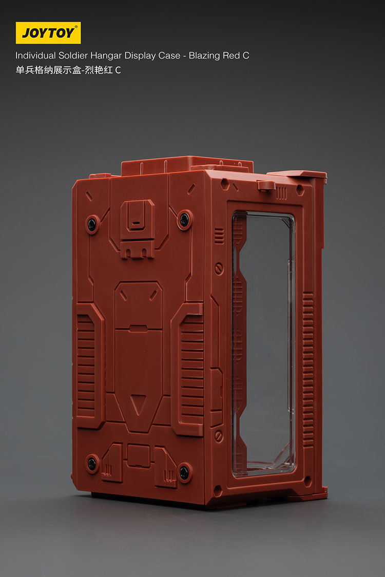 Individual Soldier Hangar Display Case - Blazing Red