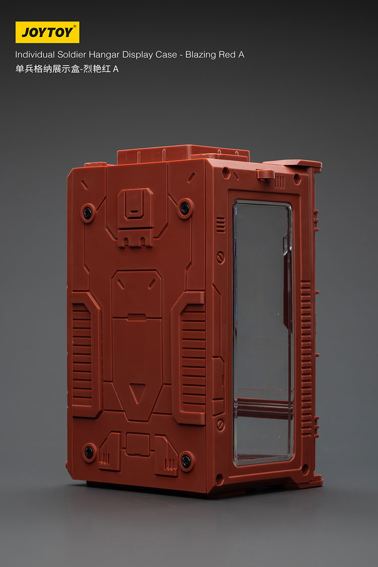 Individual Soldier Hangar Display Case - Blazing Red