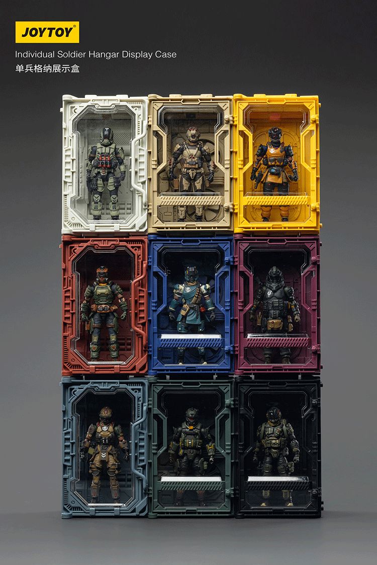 Individual Soldier Hangar Display Case - Armor White