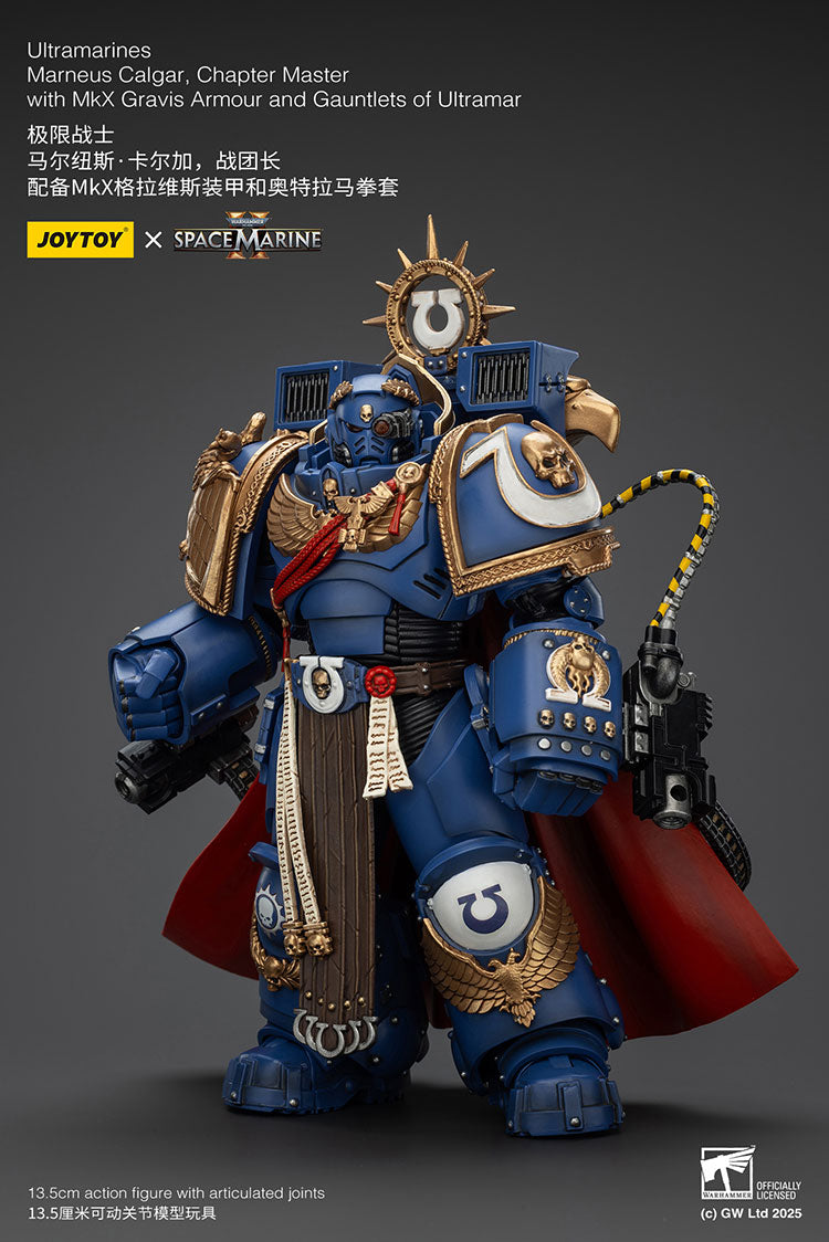 Ultramarines Marneus Calgar, Chapter Master with MkX Gravis Armour and Gauntlets of Ultramar