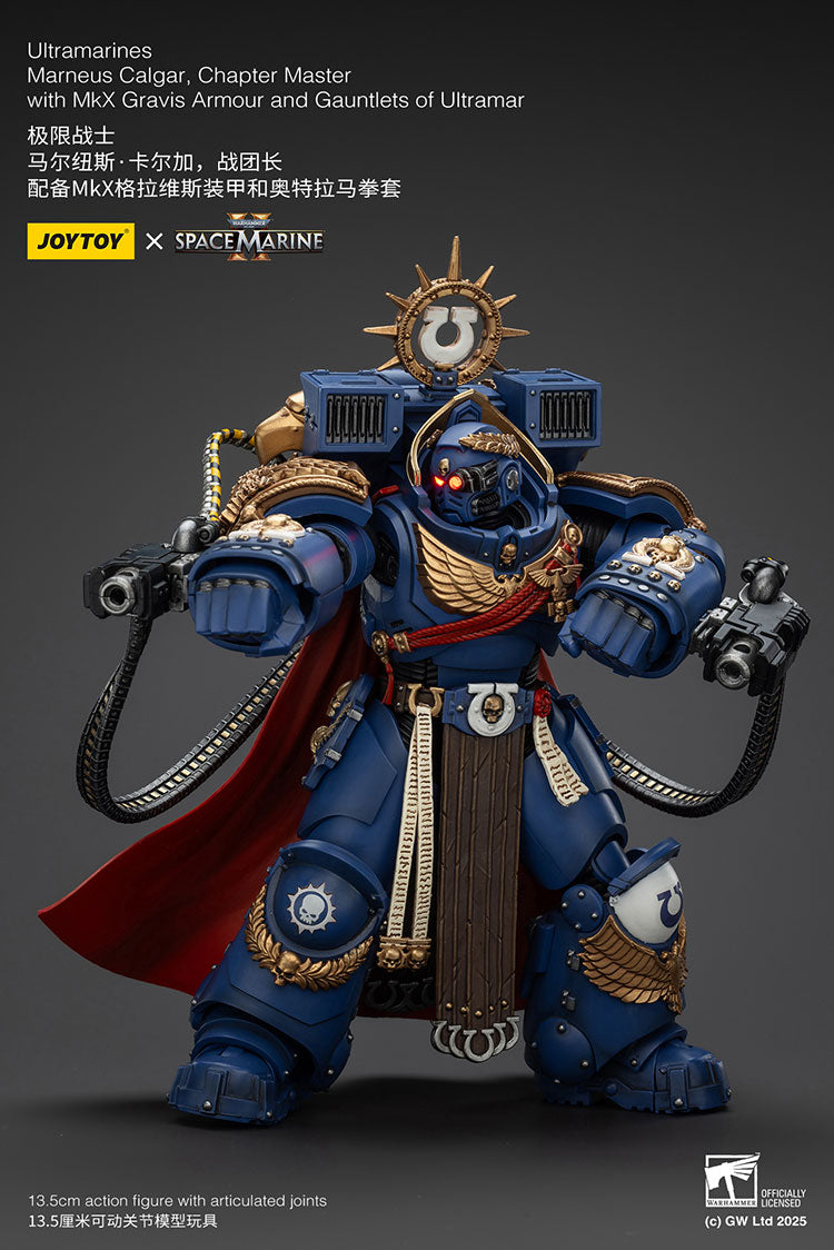 Ultramarines Marneus Calgar, Chapter Master with MkX Gravis Armour and Gauntlets of Ultramar