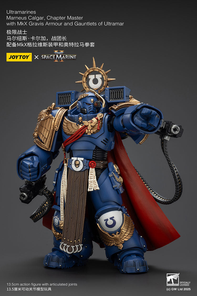 Ultramarines Marneus Calgar, Chapter Master with MkX Gravis Armour and Gauntlets of Ultramar
