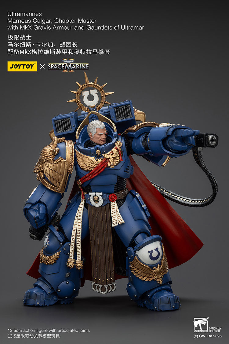 Ultramarines Marneus Calgar, Chapter Master with MkX Gravis Armour and Gauntlets of Ultramar