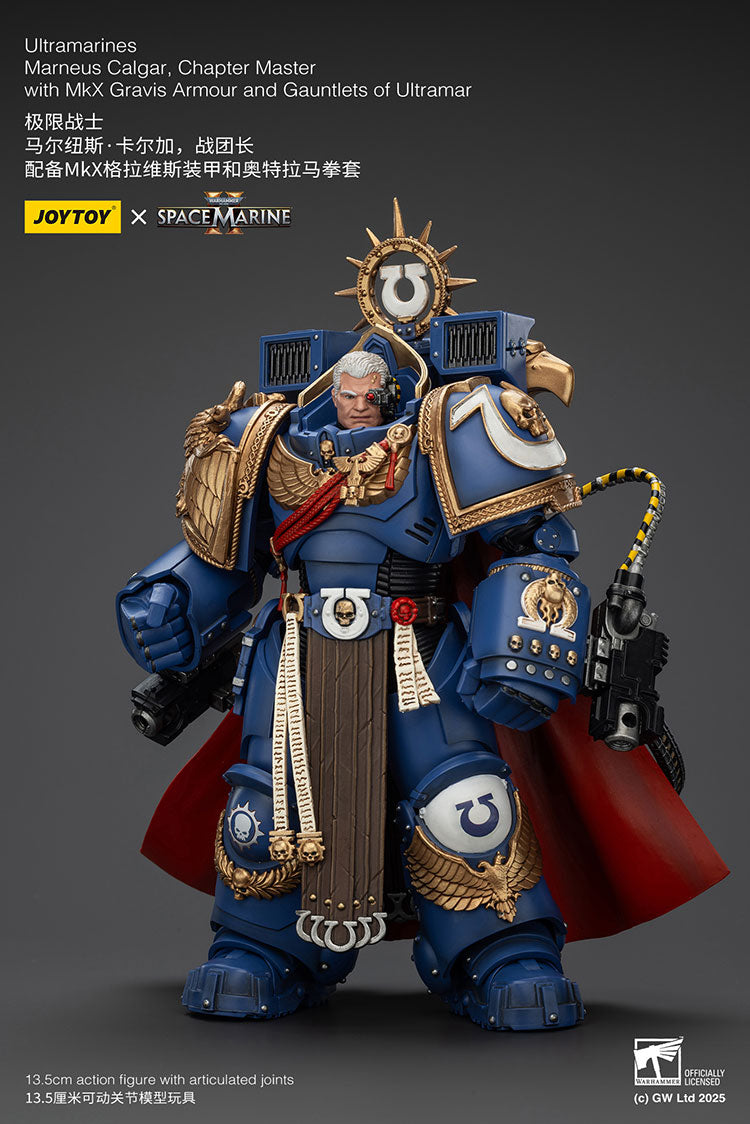 Ultramarines Marneus Calgar, Chapter Master with MkX Gravis Armour and Gauntlets of Ultramar