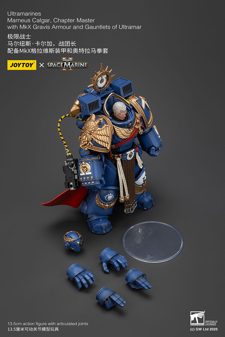 Ultramarines Marneus Calgar, Chapter Master with MkX Gravis Armour and Gauntlets of Ultramar