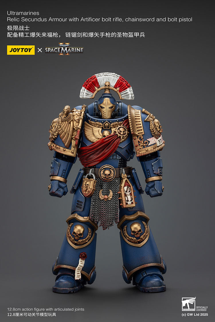 Ultramarines Relic Secundus Armour with Artificer Bolt Rifle,Chainsword and Bolt Pistol