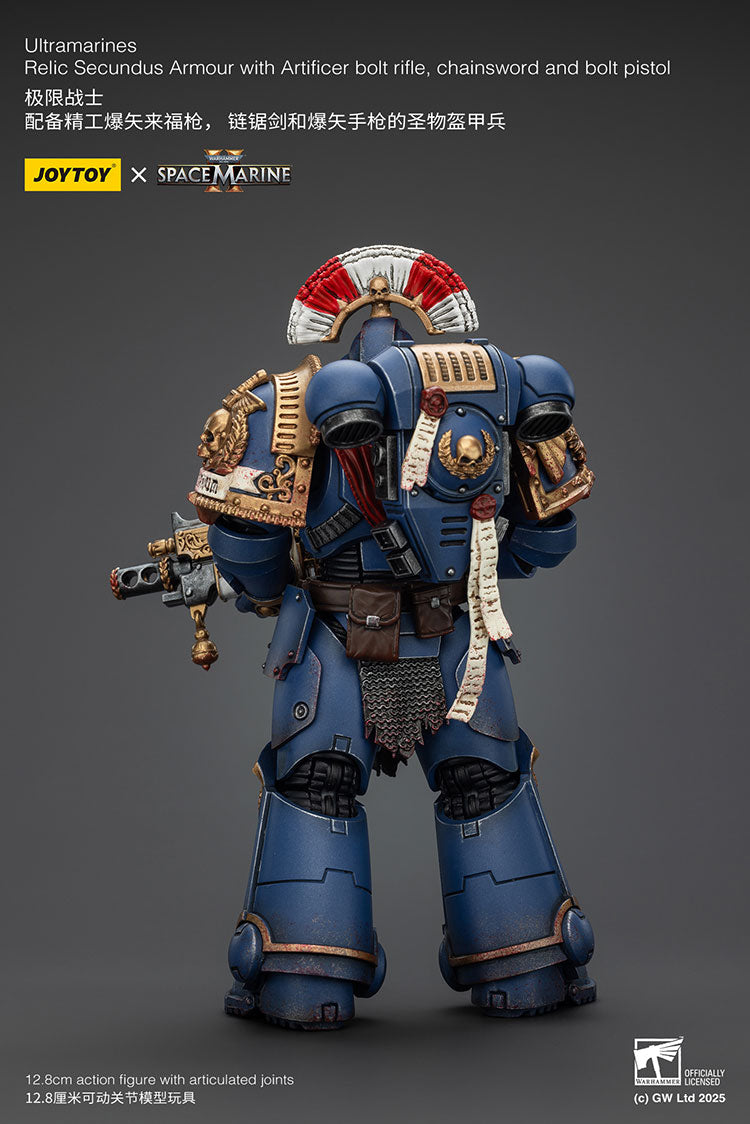 Ultramarines Relic Secundus Armour with Artificer Bolt Rifle,Chainsword and Bolt Pistol