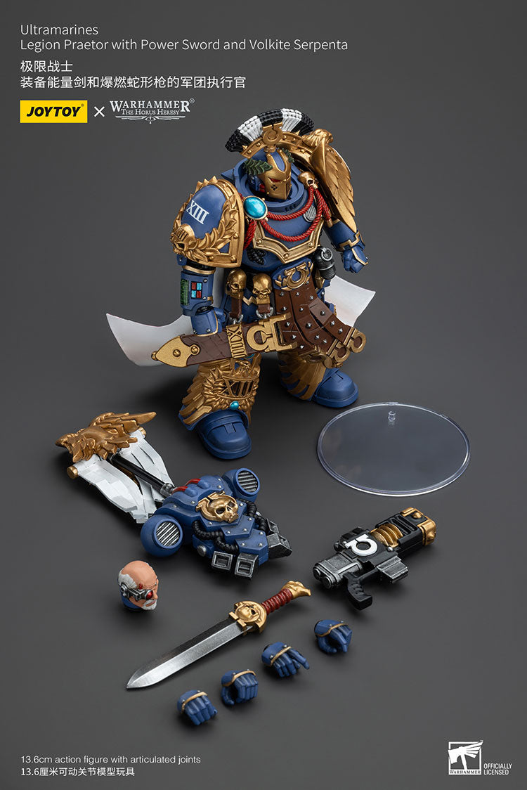 Ultramarines Legion Praetor with Power Sword and Volkite Serpenta