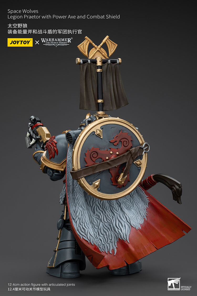 Space Wolves Legion Praetor with Power Axe and Combat Shield