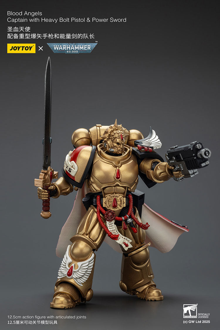 Blood Angels Captain with Heavy Bolt Pistol & Power Sword