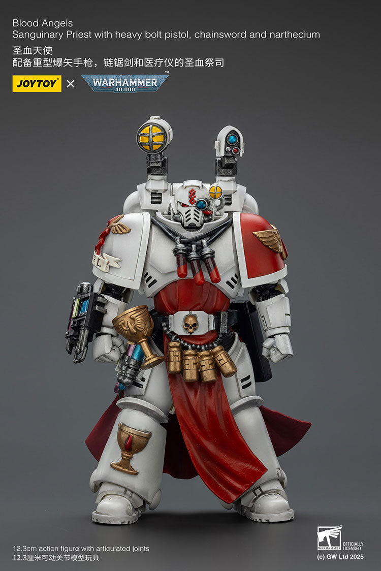 Blood Angels Sanguinary Priest with heavy bolt pistol, chainsword and narthecium