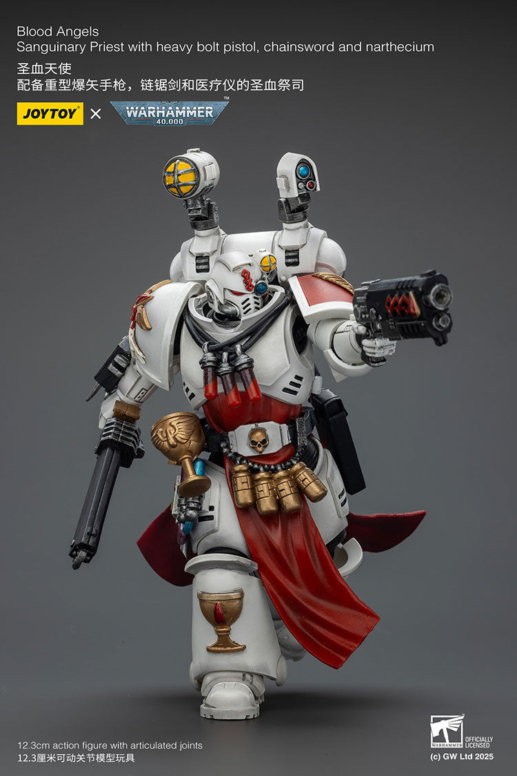 Blood Angels Sanguinary Priest with heavy bolt pistol, chainsword and narthecium