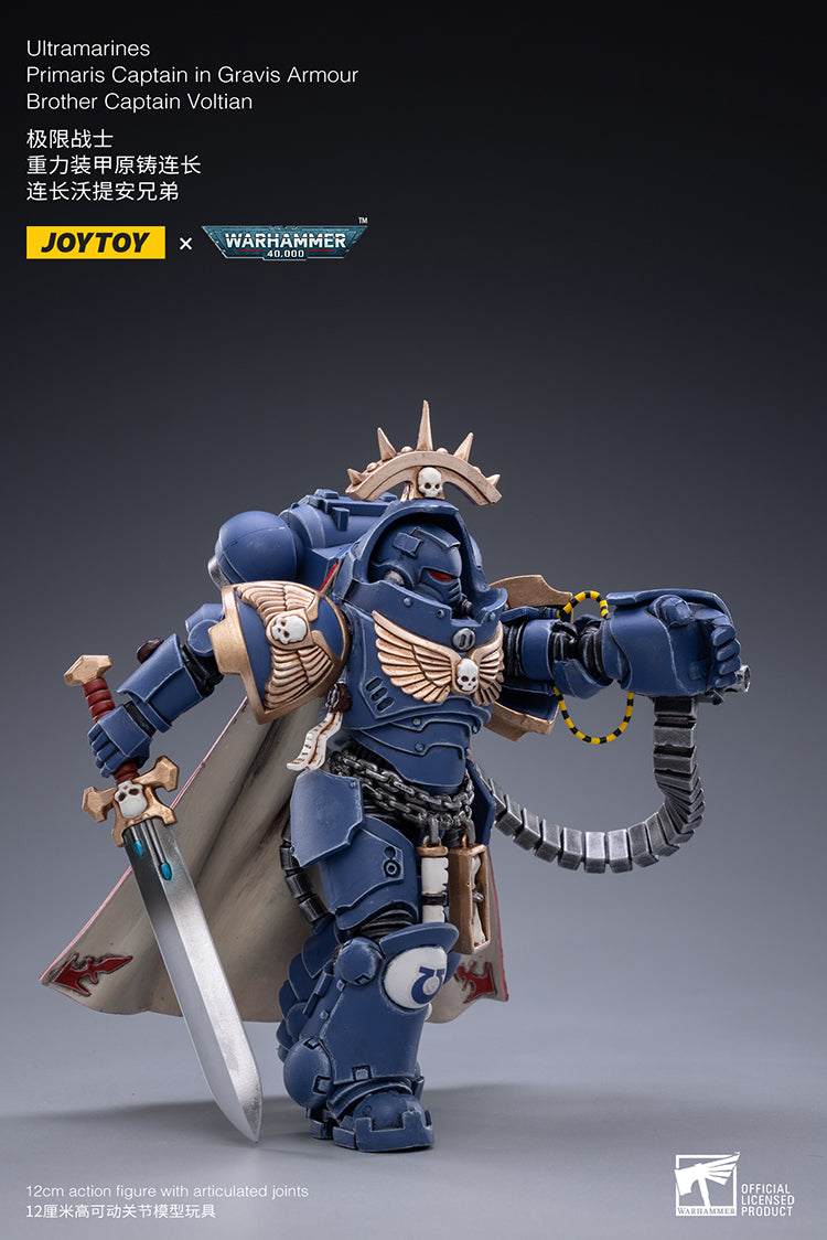 Ultramarines Primaris Captain in Gravis Armour Brother Captain Voltian