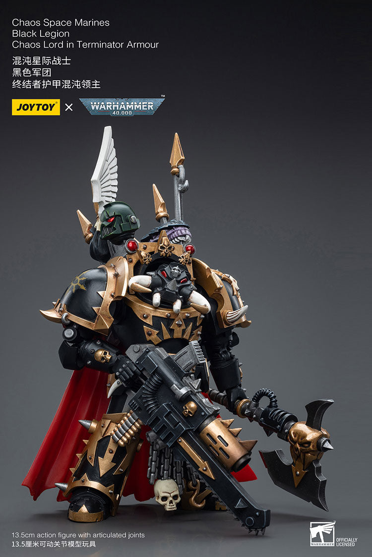 Chaos Space Marines Black Legion Chaos Lord in Terminator Armour