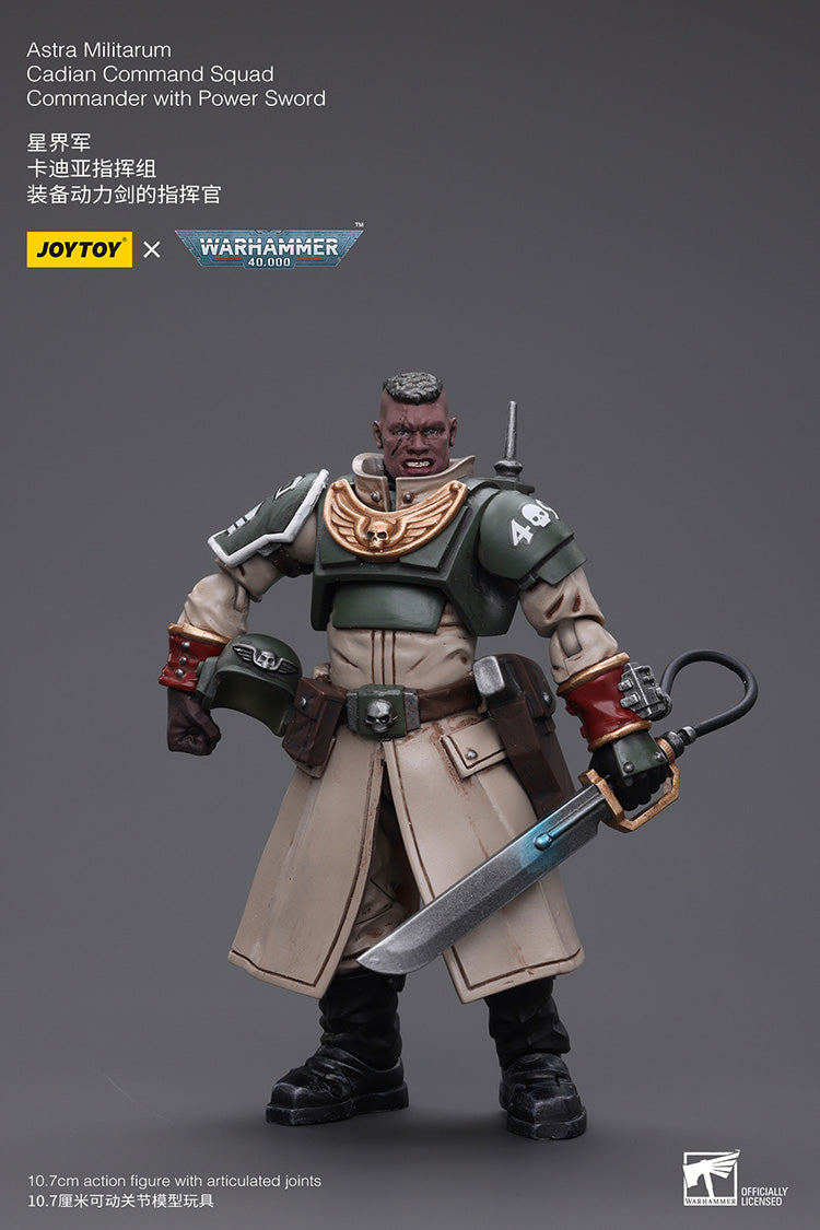 Astra Militarum Cadian Command Squad Commander with Power Sword