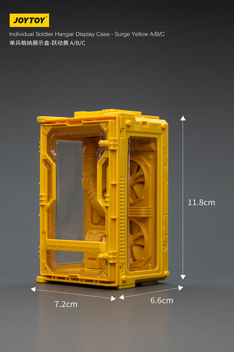 Individual Soldier Hangar Display Case - Surge Yellow