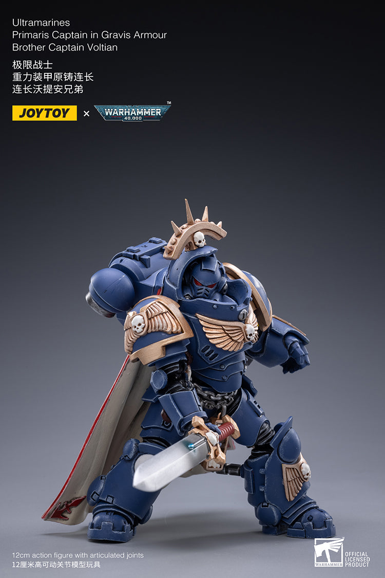 Ultramarines Primaris Captain in Gravis Armour Brother Captain Voltian