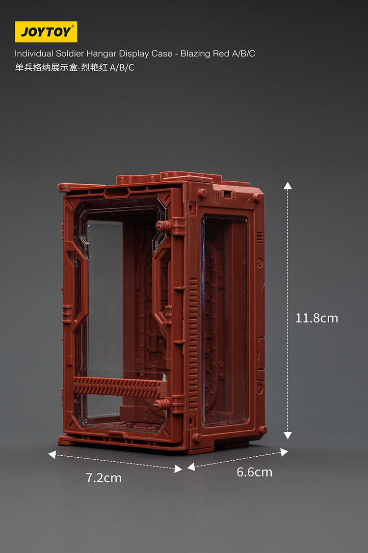 Individual Soldier Hangar Display Case - Blazing Red