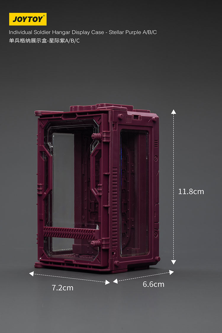 Individual Soldier Hangar Display Case - Stellar Purple