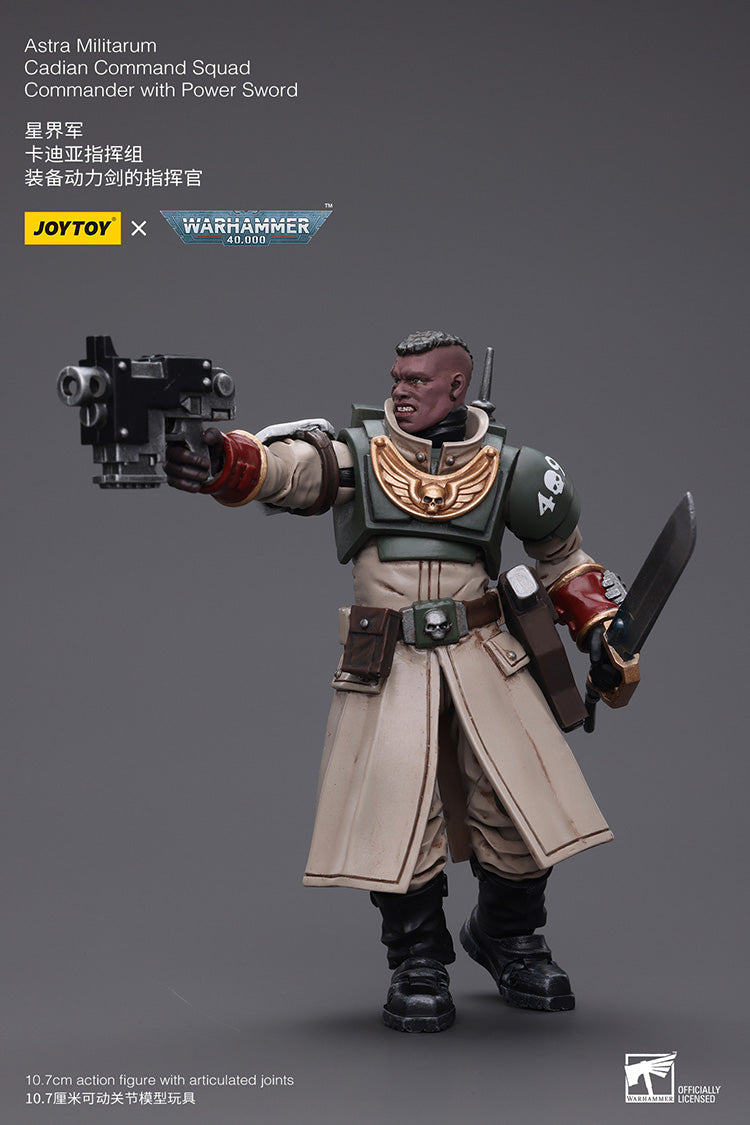 Astra Militarum Cadian Command Squad Commander with Power Sword