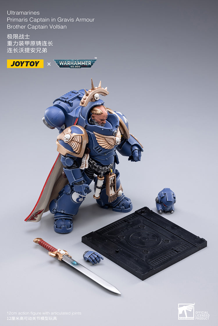 Ultramarines Primaris Captain in Gravis Armour Brother Captain Voltian