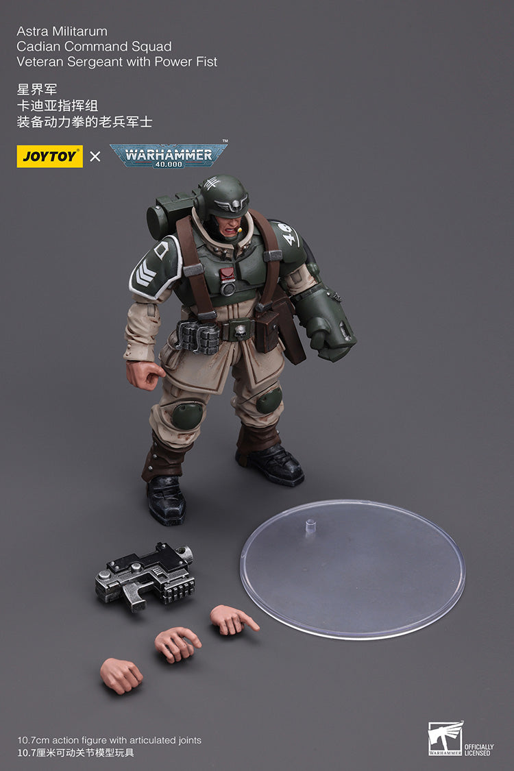 Astra Militarum Cadian Command Squad Veteran with Power Fist