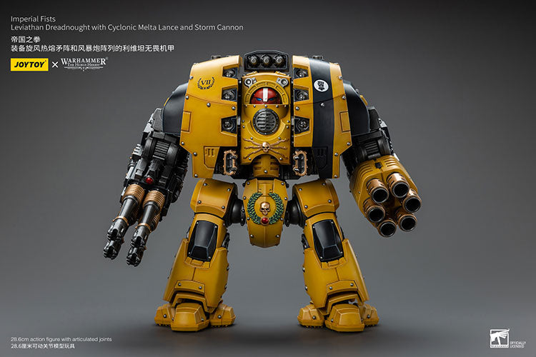 Imperial Fists Leviathan Dreadnought with Cyclonic Melta Lance and Storm Cannon