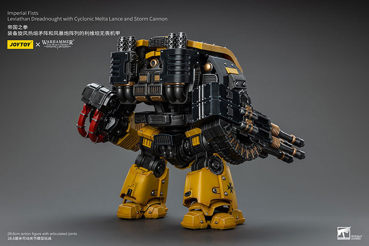 Imperial Fists Leviathan Dreadnought with Cyclonic Melta Lance and Storm Cannon