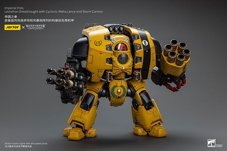 Imperial Fists Leviathan Dreadnought with Cyclonic Melta Lance and Storm Cannon
