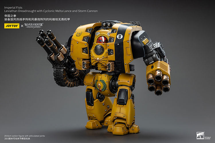 Imperial Fists Leviathan Dreadnought with Cyclonic Melta Lance and Storm Cannon