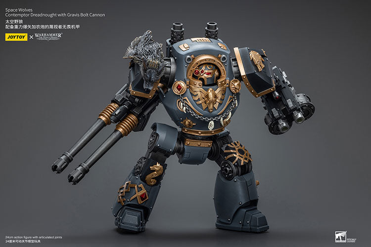 Space Wolves Contemptor Dreadnought with Gravis Bolt Cannon