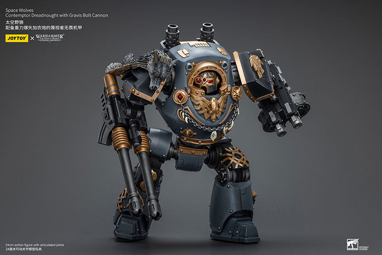 Space Wolves Contemptor Dreadnought with Gravis Bolt Cannon