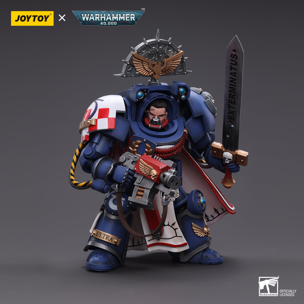 JOYTOY x Warhammer Ultramarines Terminator Captain & Primaries Captain with power sword and plasma pistol