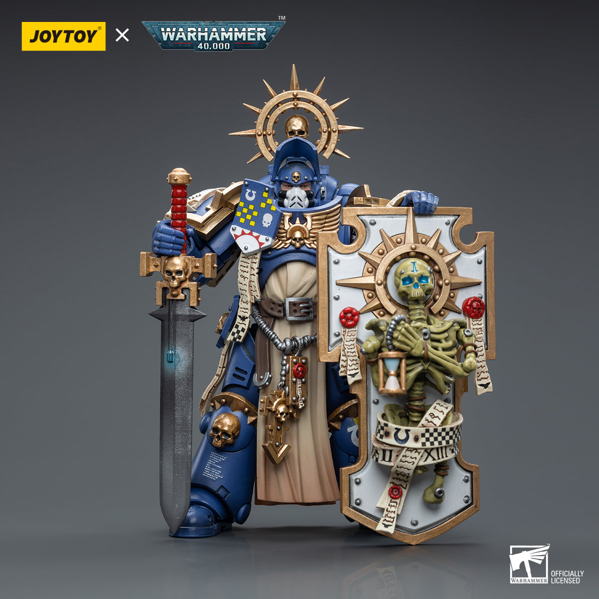 JOYTOY x Warhammer Ultramarines Primaris Captain with Relic Shield and Power Sword