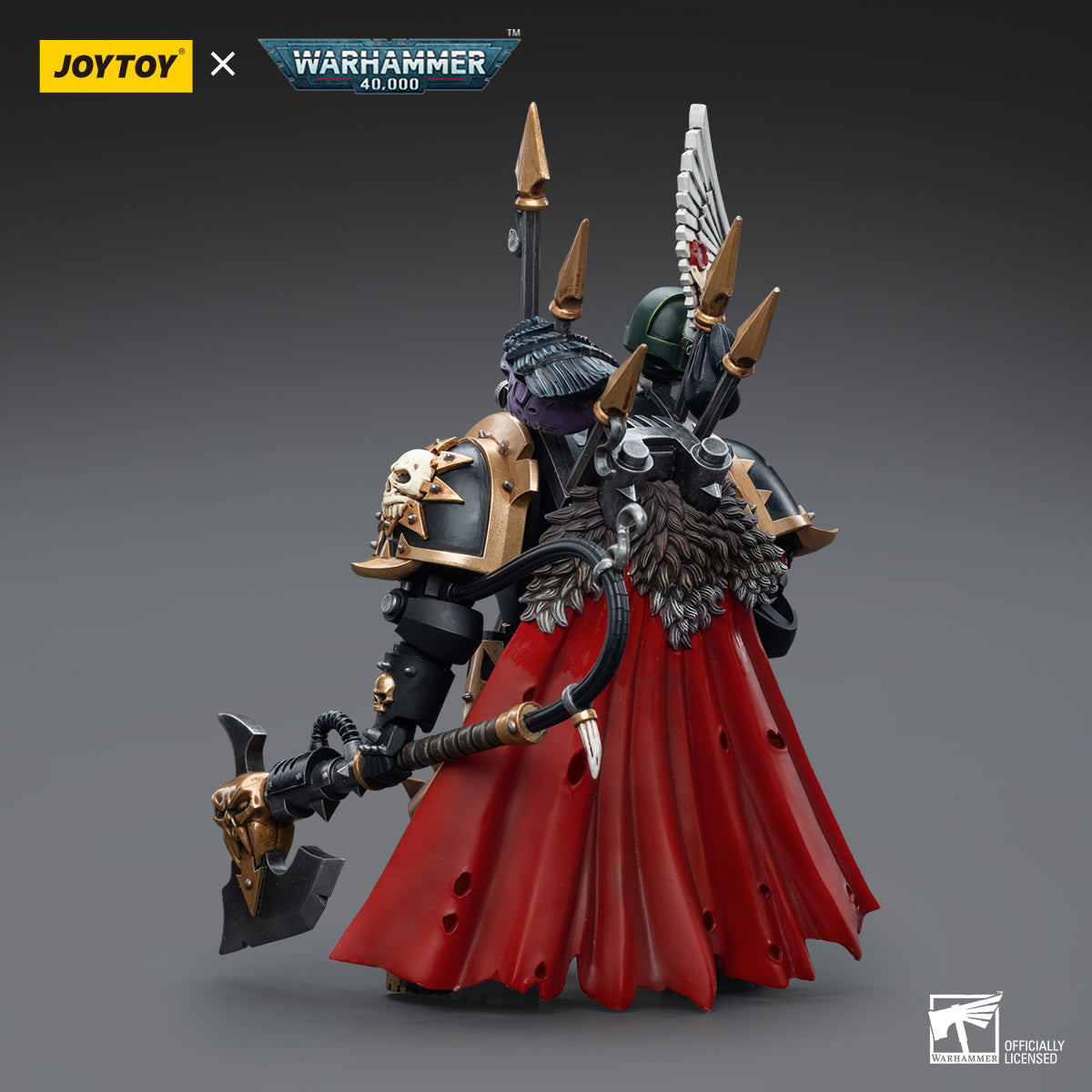 JOYTOY x WARHAMMER Chaos Space Marines Black Legion Chaos Lord ในชุดเกราะเทอร์มิเนเตอร์
