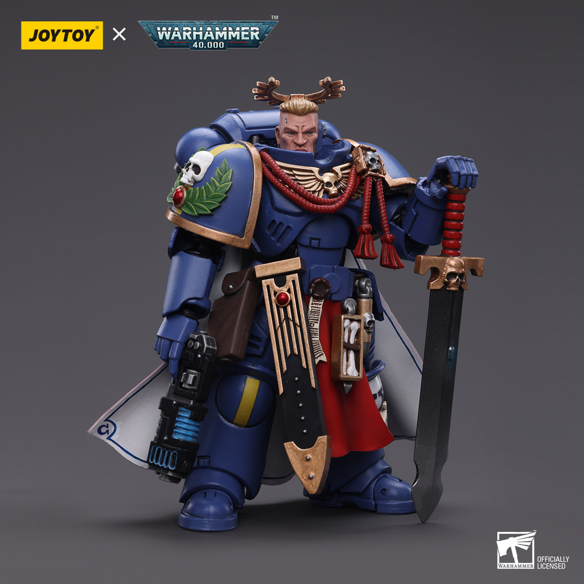 JOYTOY x Warhammer Ultramarines Terminator Captain & Primaries Captain with power sword and plasma pistol