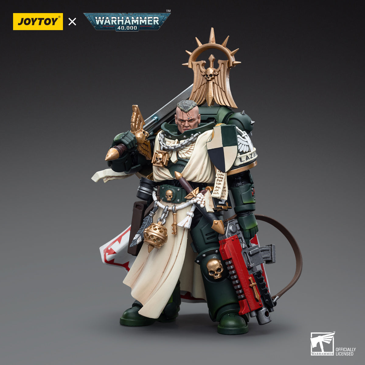 JOYTOY x WARHAMMER Dark Angels Master Lazarus&Master with Power Fist