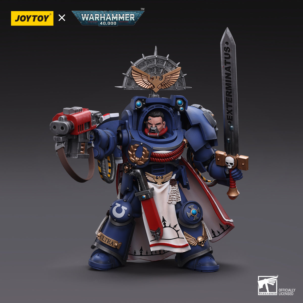 JOYTOY x Warhammer Ultramarines Terminator Captain & Primaries Captain with power sword and plasma pistol