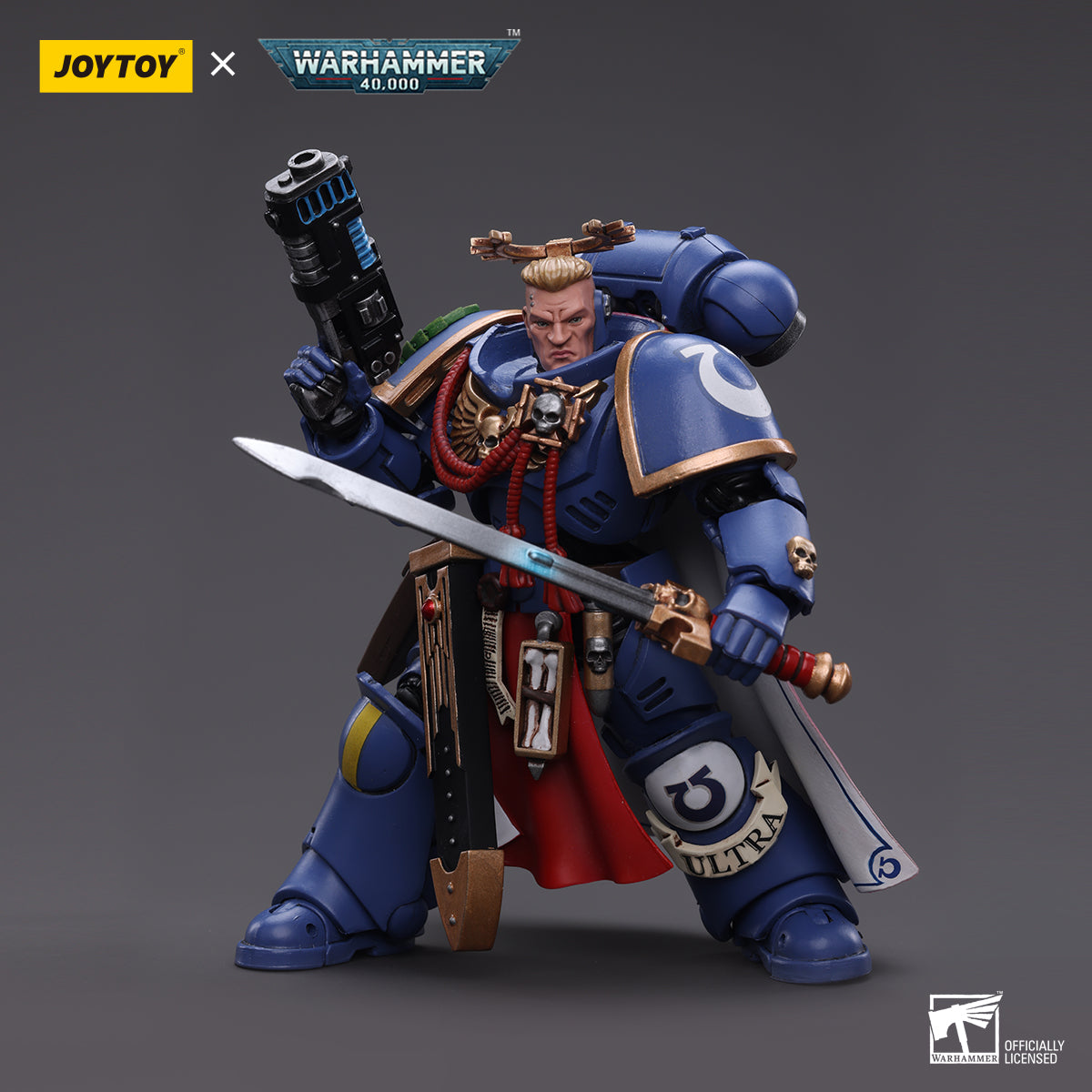 JOYTOY x Warhammer Ultramarines Terminator Captain & Primaries Captain with power sword and plasma pistol