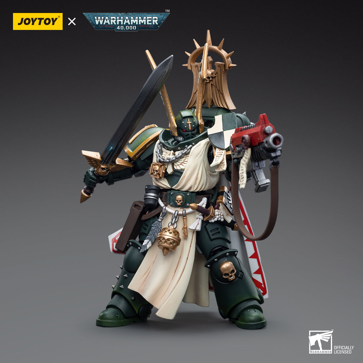 JOYTOY x WARHAMMER Dark Angels Master Lazarus&Master with Power Fist